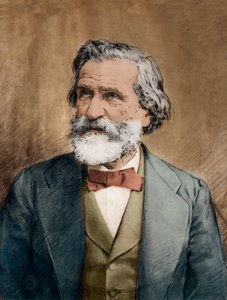 Porträtt av Giuseppe Verdi - Porträtt av den italienska kompositören Giuseppe Verdi (1813 - 1901) cirka 1887 av Unknown artist