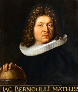 Porträtt av Jacques Bernoulli (1667-1748) - schweizisk matematiker av Unknown artist