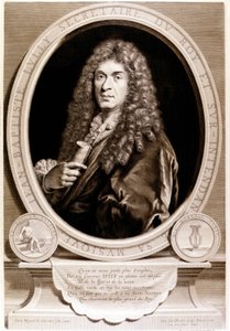 Porträtt av Jean Baptiste Lully (1632-1687). av Unknown artist
