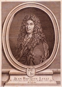 Porträtt av Jean Baptiste Lully (gravyr av Unknown artist