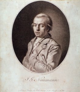 Porträtt av Johann Gottlieb Naumann (gravyr) av Unknown artist