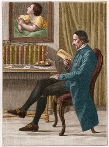 Porträtt av Johann Kaspar Lavater eller Gaspard Lavater (1741-1801), schweizisk teolog och tysktalande författare känd för sitt arbete med fysiognomoni. av Unknown artist