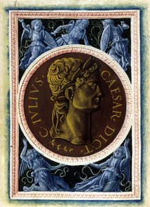 Porträtt av Julius Caesar - i "De illustrerade männen" av Svetonio av Unknown artist