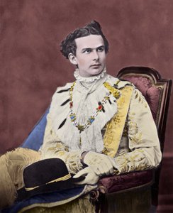 Porträtt av Louis II de Baviere (Ludwig Otto Friedrich Wilhelm av Wittelsbach av Unknown artist