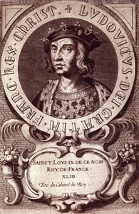 Porträtt av Ludvig IX eller Sankt Ludvig (1214 - 1270). av Unknown artist