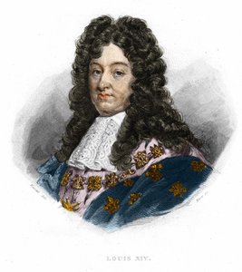 Porträtt av Ludvig XIV (1638 - 1715), kung av Frankrike. av Unknown artist