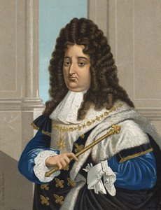 Porträtt av Ludvig XIV (1638 - 1715), kung av Frankrike. efter "" kända män och kvinnor "". Barcelona 1877. av Unknown artist