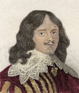 Porträtt av Lucius Cary (cirka 1610-1643), 2:e Viscount Falkland, politiker, militär och engelsk författare. Gravyr av 1800-talet. av Unknown artist
