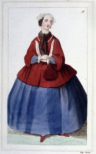 Porträtt av Marguerite de LUSSAN kvinna av franska bokstäver (1682-1758). av Unknown artist