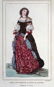 Porträtt av Maria - Anne - Christine av Bayern. München av Unknown artist