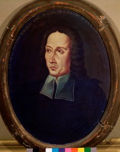 Porträtt av Ottavio Pitoni (1657-1743) italiensk kompositör Anonym målning. 1700-talets Bologna, medborgarmusikaliskt museum av Unknown artist