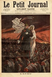 Porträtt av Otto von Bismarck (1815-1890) förbundskansler i kungariket Preussen (1862-1890), han enade Tyskland genom en rad krig och blev den första förbundskanslern (1871-1890) i det tyska imperiet. Han är representerad i denna komposition av Henri Meyer av Unknown artist