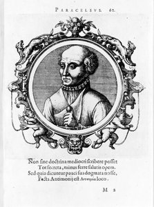 Porträtt av Philipp Aureolus Theophrastus Bombast von Hohenheim Paracelsus av Unknown artist