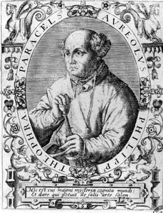 Porträtt av Philipp Aureolus Theophrastus Bombast von Hohenheim Paracelsus av Unknown artist