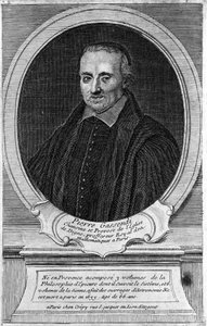 Porträtt av Pierre Gassendi (1592 - 1655), filosof och forskare. av Unknown artist
