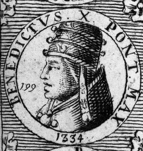 Porträtt av påven Benoit X eller Benoit 10. av Unknown artist