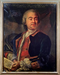 Porträtt av Riccardo Broschi, italiensk kompositör (målning av Unknown artist