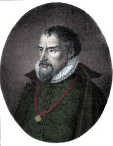 Porträtt av Roland de Lassus (Orlandus eller Orlando de Lassus, cirka 1531-1594), fransk-flamländsk kompositör. av Unknown artist