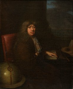 Porträtt av Samuel Pepys Omkring 1673, okänd konstnär (målning) av Unknown artist