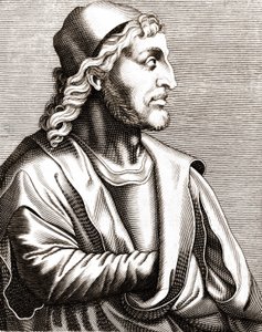 Porträtt av Simone Martini (1283 - 1344). av Unknown artist