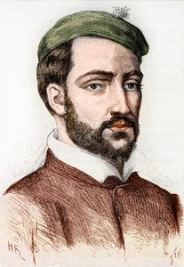 Porträtt av Theodore Gericault, fransk målare (1791 - 1824) - i ""L