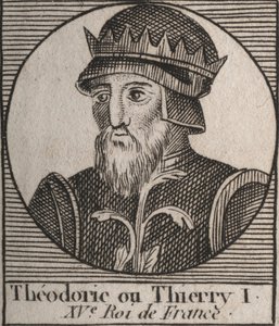Porträtt av Thierry III av Unknown artist