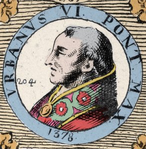 Porträtt av Urban VIA (Bartolomeo Prignano) (Urbano sesto VI) av Unknown artist