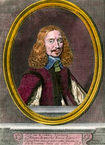 Porträtt av Vincent Car (1597-1648) fransk författare Gravyr från 1700-talet Privat samling av Unknown artist