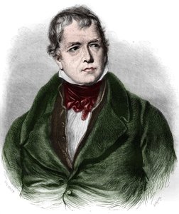 Porträtt av Walter Scott (1771-1832), skotsk poet och romanförfattare. av Unknown artist