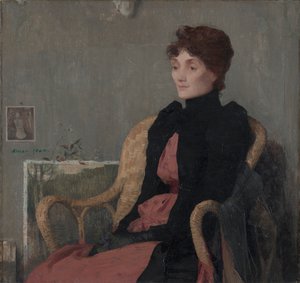 Porträtt av en kvinna av Unknown artist