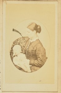 [Porträtt av en kvinna och ett barn] av Unknown artist