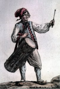 Porträtt av den franske tenoren Antoine Trial (1736 - 1795) i rollen som Pêre la Joie i "The Harvesters"" av André Modeste Grétry (1741 - 1813), Paris 1787 av Unknown artist