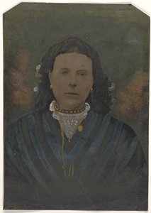 [Porträtt av ung kvinna] av Unknown artist