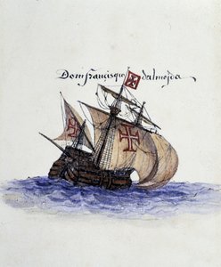 Portugisisk karavell av Unknown artist