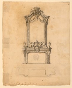 Projekt för en Mantelpiece av Unknown artist