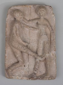 Relief- eller votivplakett av Unknown artist