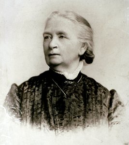 Risorgimento: "" Porträtt av den engelska författaren Jessie White Mario (1832-1906), sjuksköterska under kampanjerna av Giuseppe Garibaldi, hustru till den italienske patrioten Alberto Mario"" Fotografi från slutet av 1800-talet. Privat samling av Unknown artist