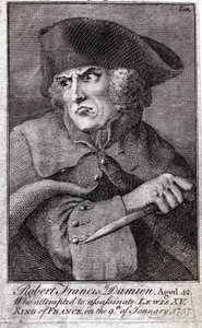 Robert Francois Damiens (Robert Francois Damier av Unknown artist