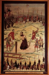 Saint Pierre Dumoulin Borie (Dumoulin-Borie) (1808-1838), katolsk missionär, martyr vid Tonkin 1838. Anonym målning från 1800-talet. Paris, jesuiternas utlandsmission av Unknown artist