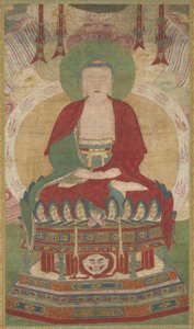 Sittande Amitābha av Unknown artist