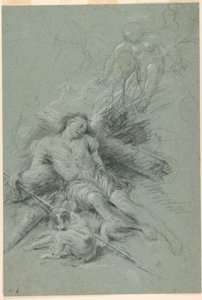 Selene ser den sovande Endymion av Unknown artist