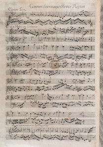 Noter av Johann Sebastian Bach (1700-talet) av Unknown artist