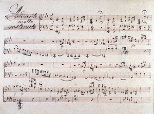 Noter på De två dagarna, opera av Luigi Cherubini av Unknown artist