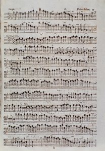 Notblad för fiolen i Sinfonia da chiesa och två violiner av Francesco Manfredini av Unknown artist