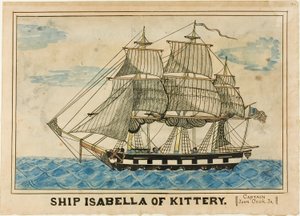 Skeppet Isabella från Kittery av Unknown artist