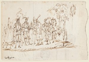 Sketch: Ett orientaliskt besök av Unknown artist