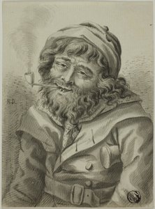 Rökande sjökapten av Unknown artist