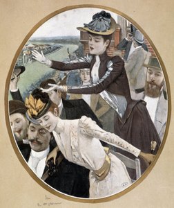Åskådare på loppen av Unknown artist