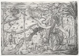 S:t Hieronymus i bot av Unknown artist