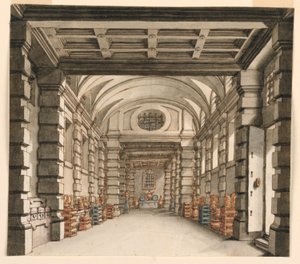 Scenografi, interiör av Treasure House av Unknown artist